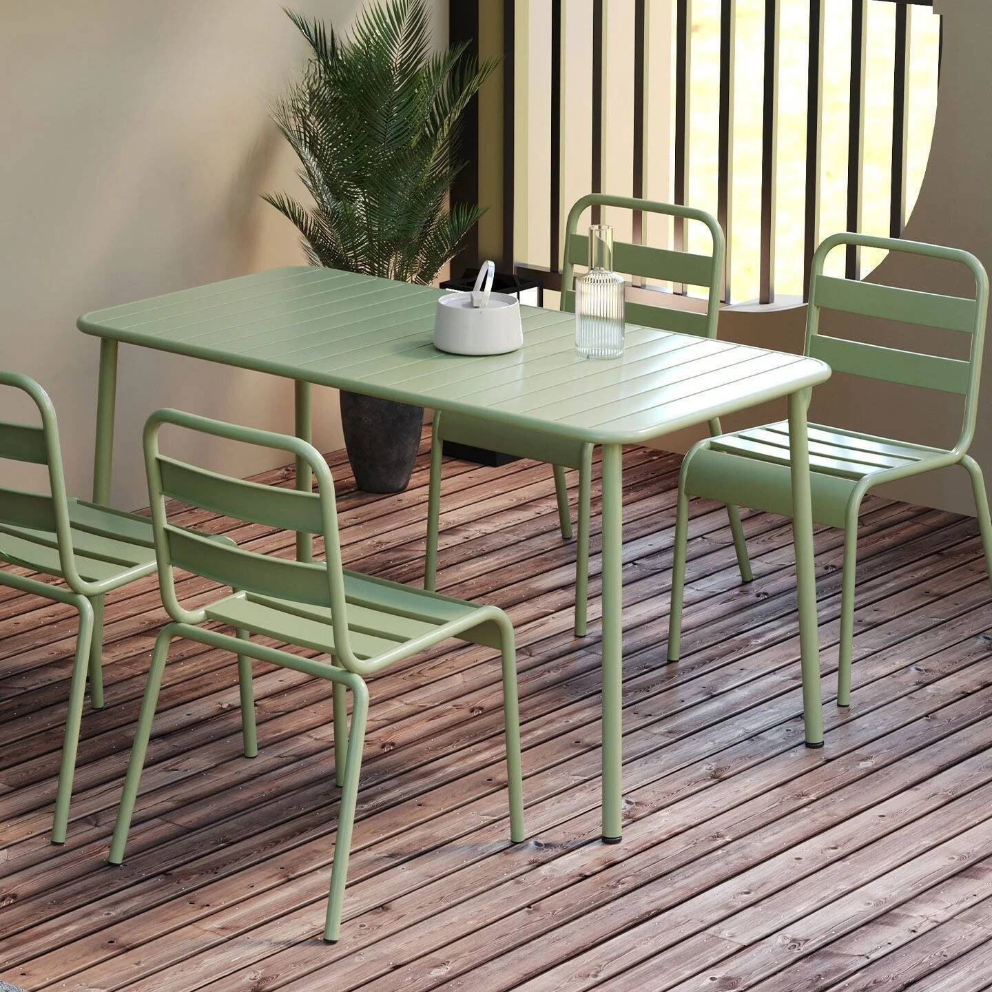 Outdoor Furniture Green - الشمال كرسي للاستعمال الخارجي بسيط كرسي