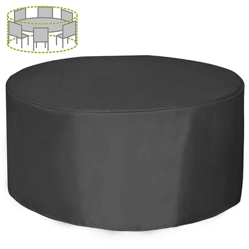 Outdoor Furniture Covers Waterproof - غطاء أثاث دائري بـ 12 مقاسًا،