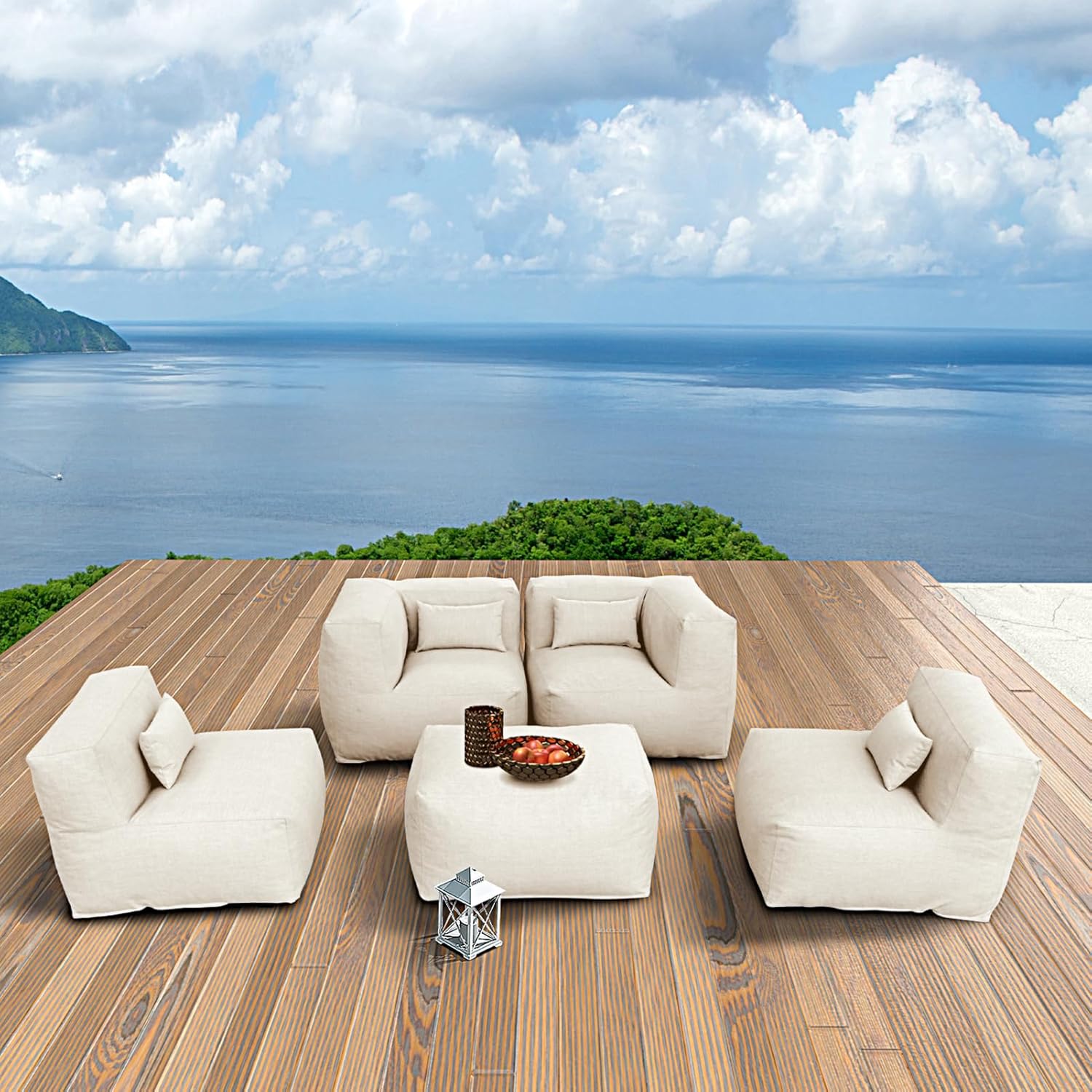 Outdoor Daybed Furniture - طقم أثاث فناء، كراسي بين باج،