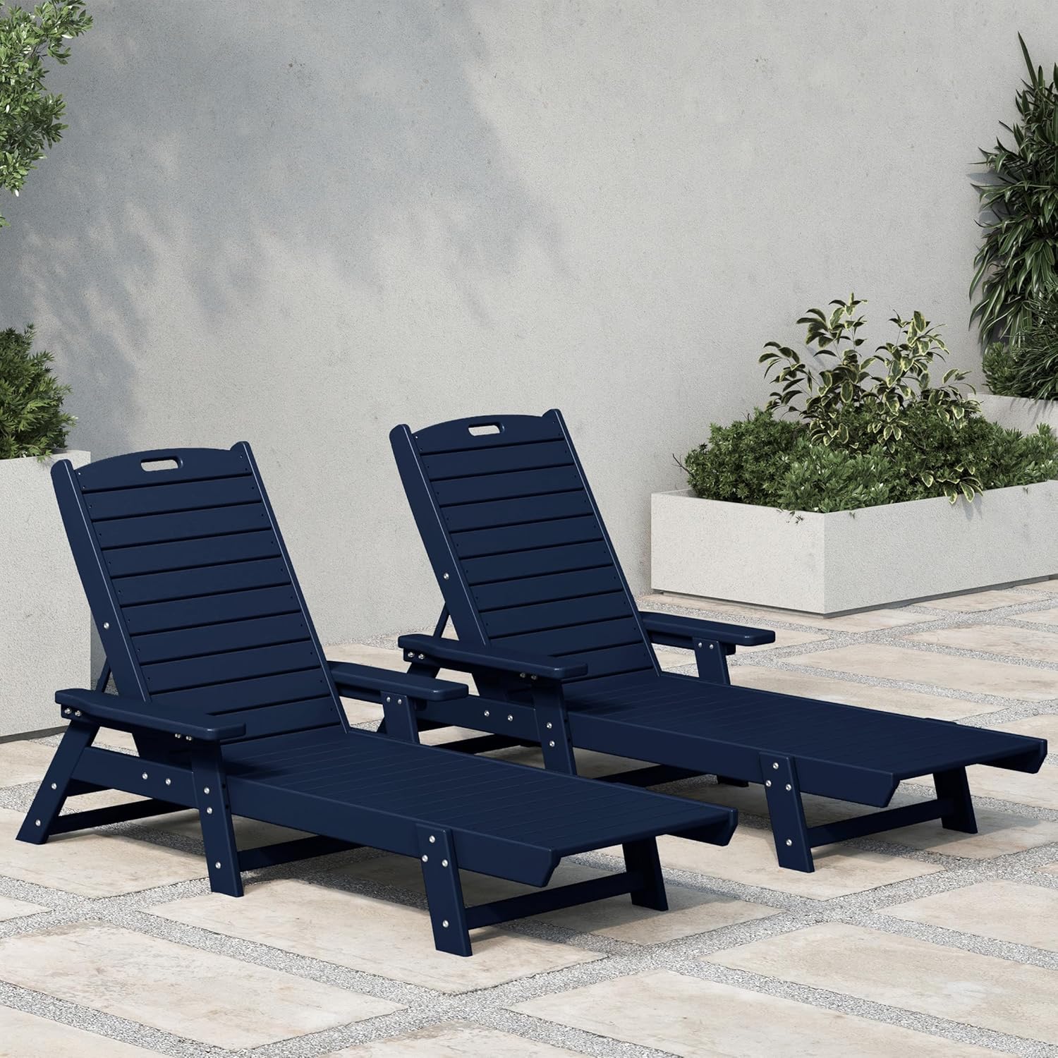 Outdoor Furniture Polywood - كرسي استرخاء ماليبو بولي قابل للإمالة