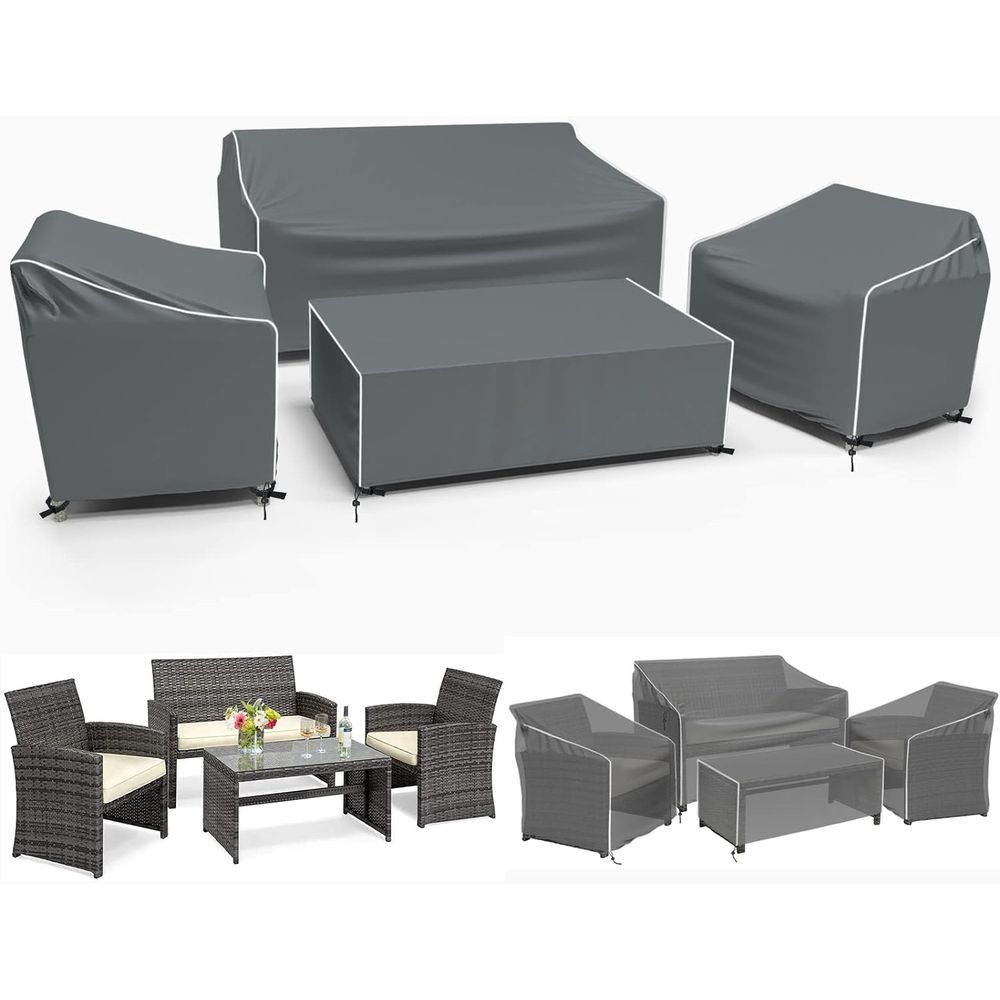 Outdoor Furniture Waterproof - أغطية أثاث الفناء، مجموعة من 4