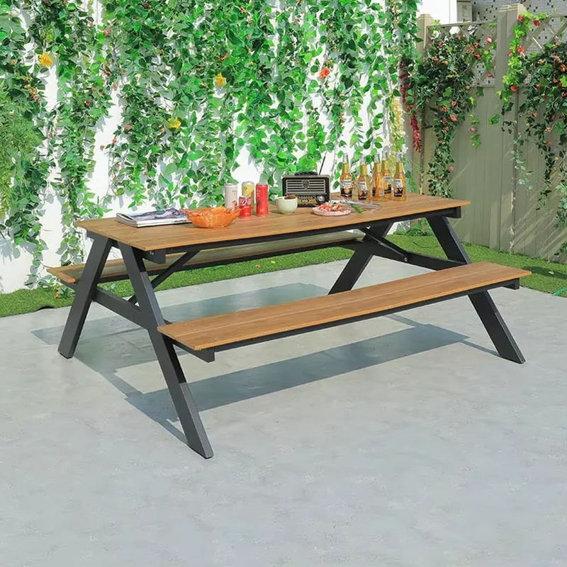 Outdoor Furniture Warehouse - طقم طاولة نزهة ومقعد طعام خارجي