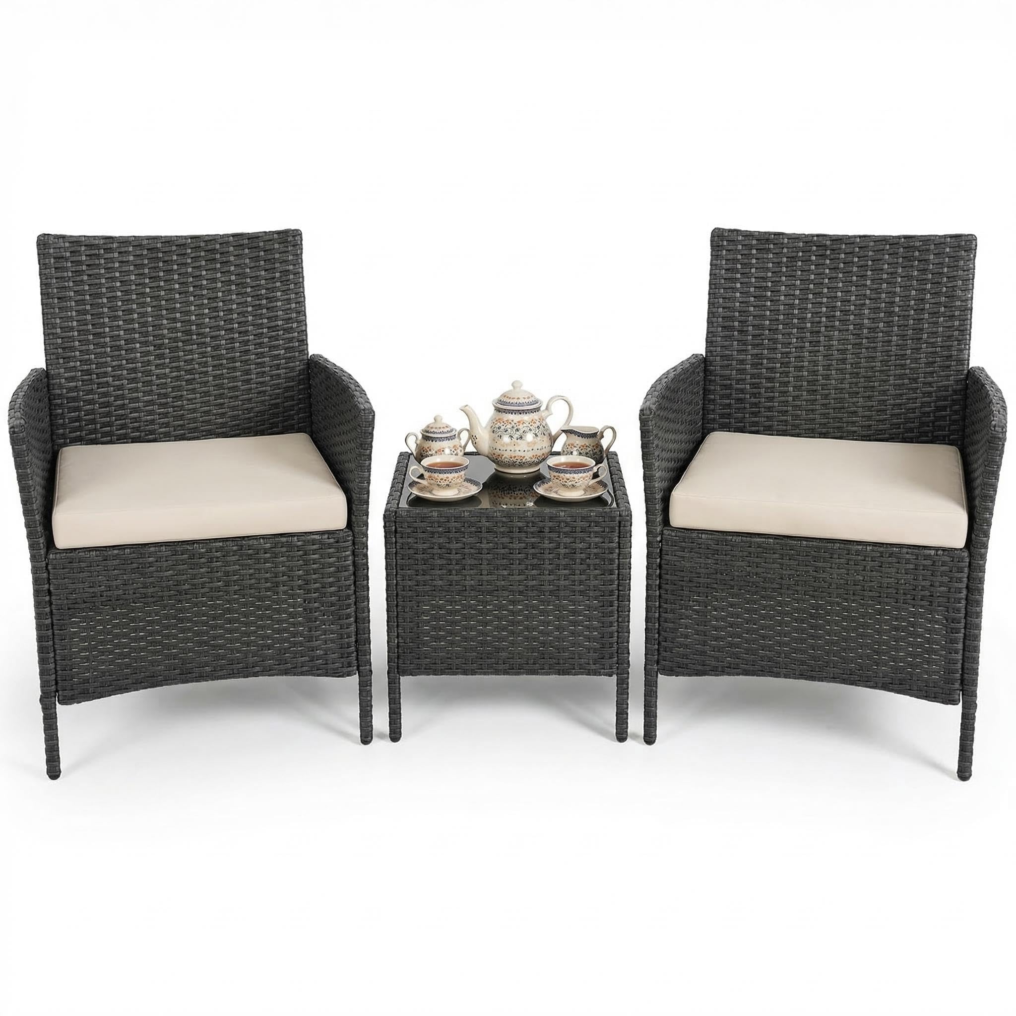 Outdoor Furniture Upholstery - طقم أثاث خارجي من 3 قطع،