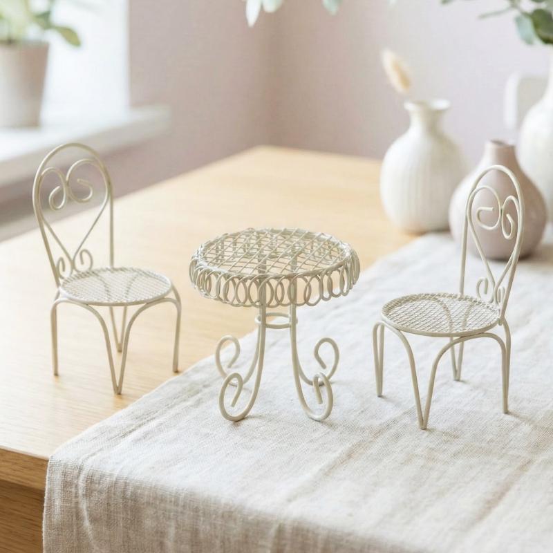 Outdoor Furniture Designer - 1/3 قطع ديكورات حديقة بيت الدمى،