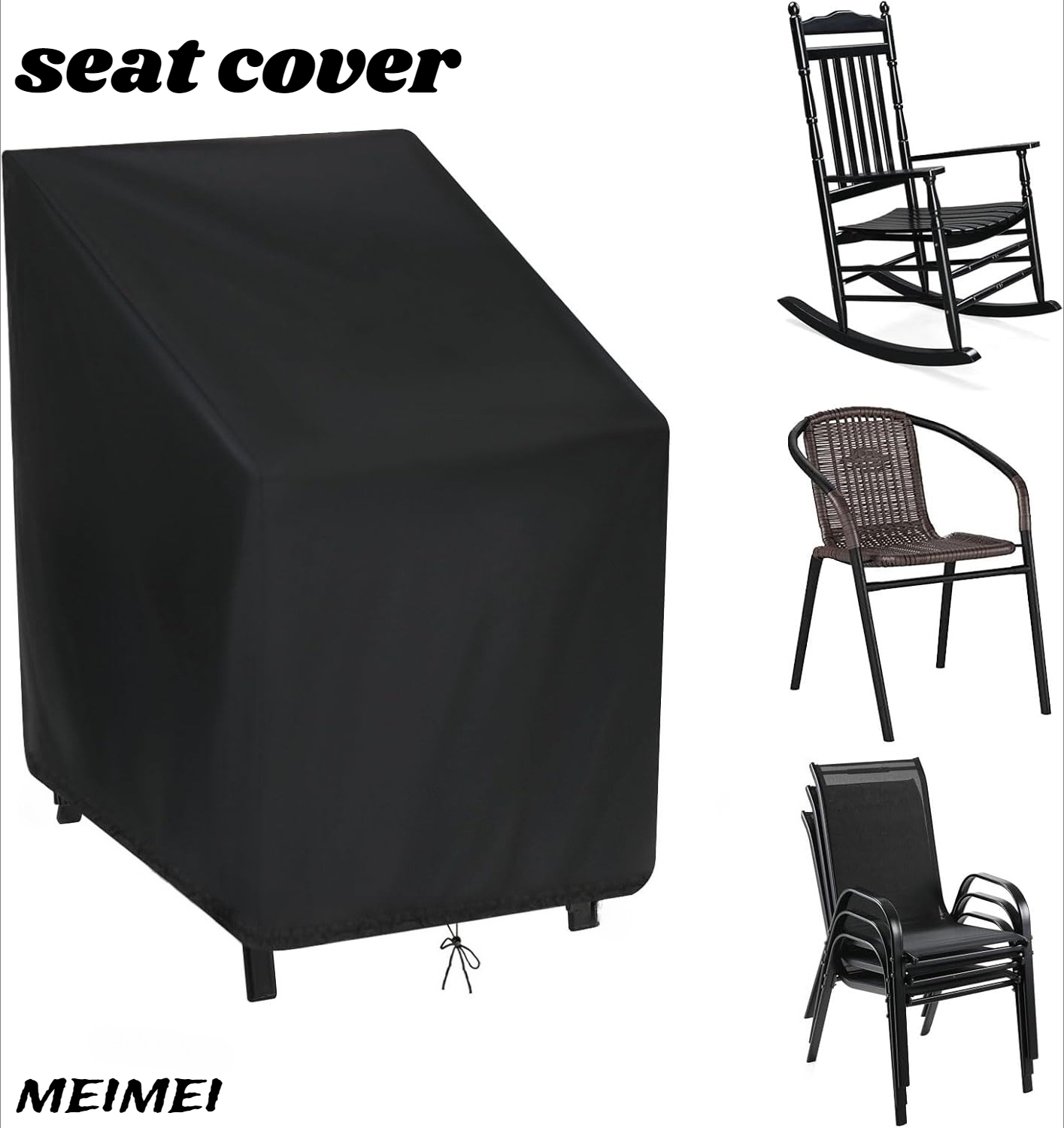 Outdoor Furniture Covers Waterproof - مكدسة كرسي غطاء غبار حقيبة التخزين