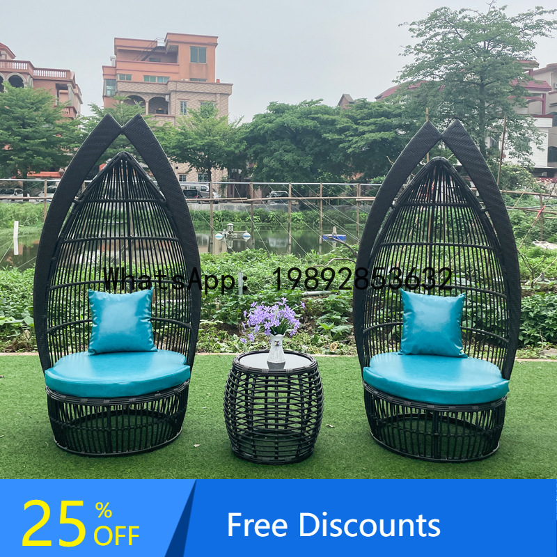 Rattan Lounge Set - في الهواء الطلق الإبداعية الروطان المنسوجة
