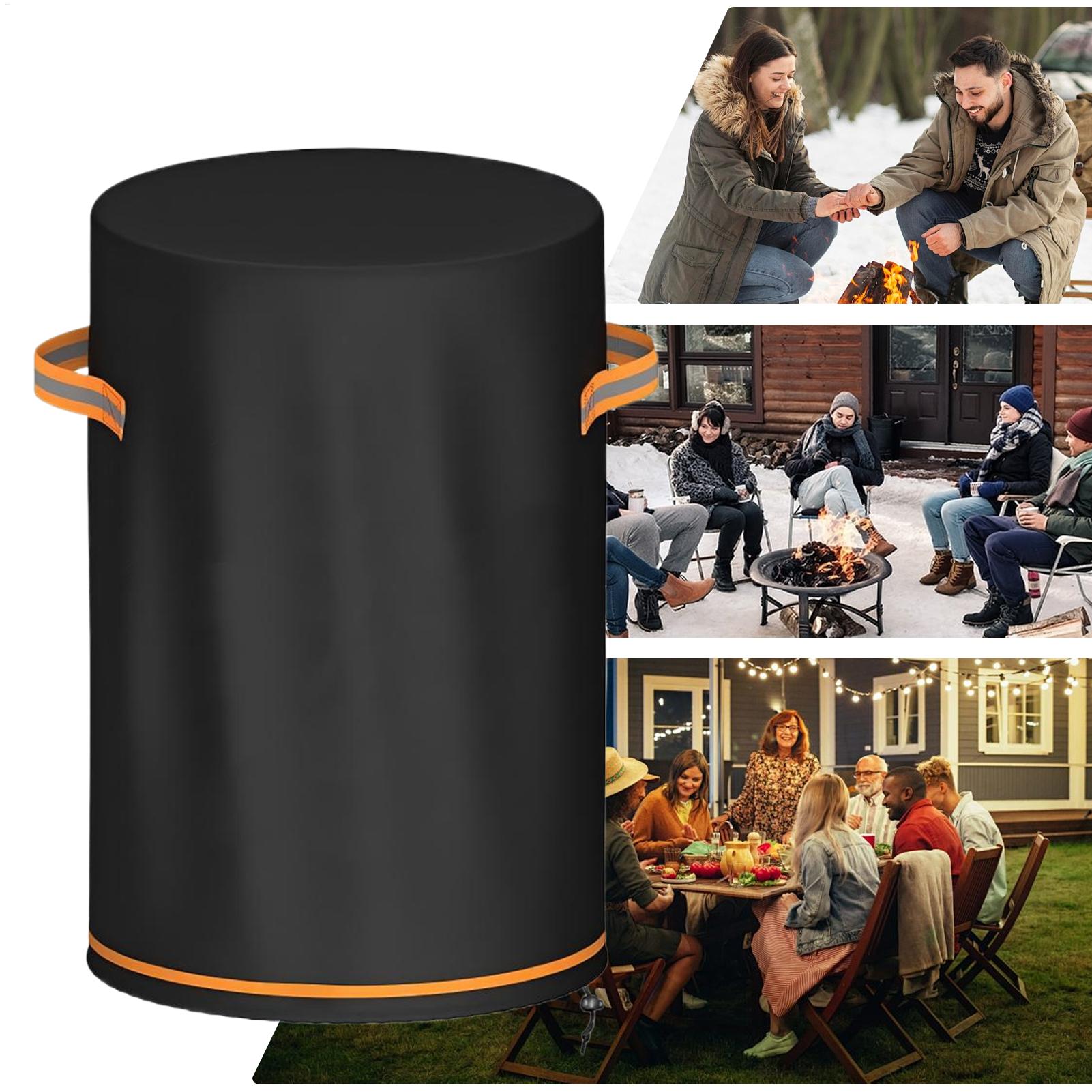 Outdoor Furniture Fire Pit - غطاء عمود موقد النار، متين ومقاوم