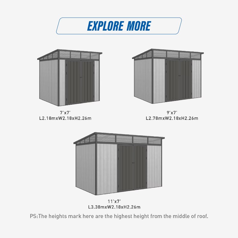 D2833 3م*3م مخزن أدوات معدني ع - مراجعة Outdoor Furniture Waterproof وسعره