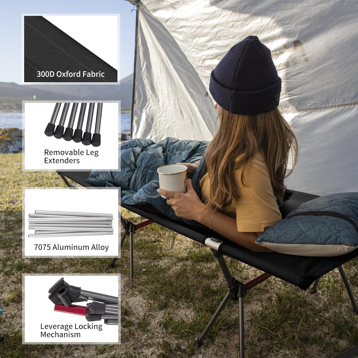 سرير تخييم قابل للطي من نيتشره - مراجعة Outdoor Daybed Furniture وسعره