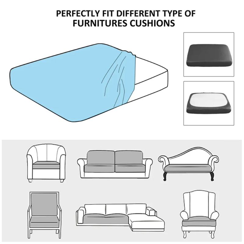 أغطية وسائد أريكة مرنة مقاومة  - مراجعة Outdoor Furniture Upholstery وسعره