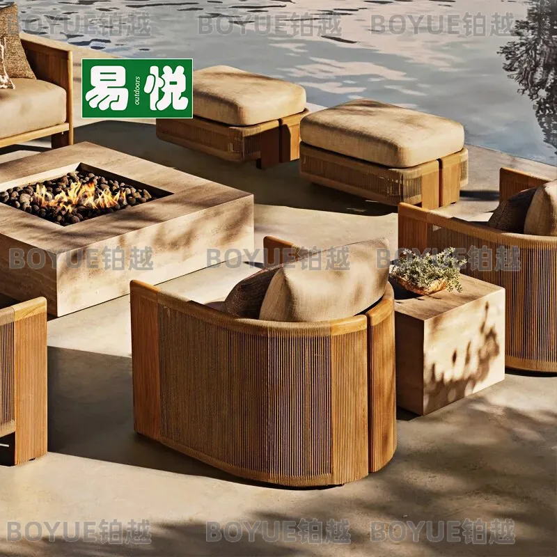 طقم أريكة خارجية من الراتان مع - مراجعة Rattan Lounge Set وسعره