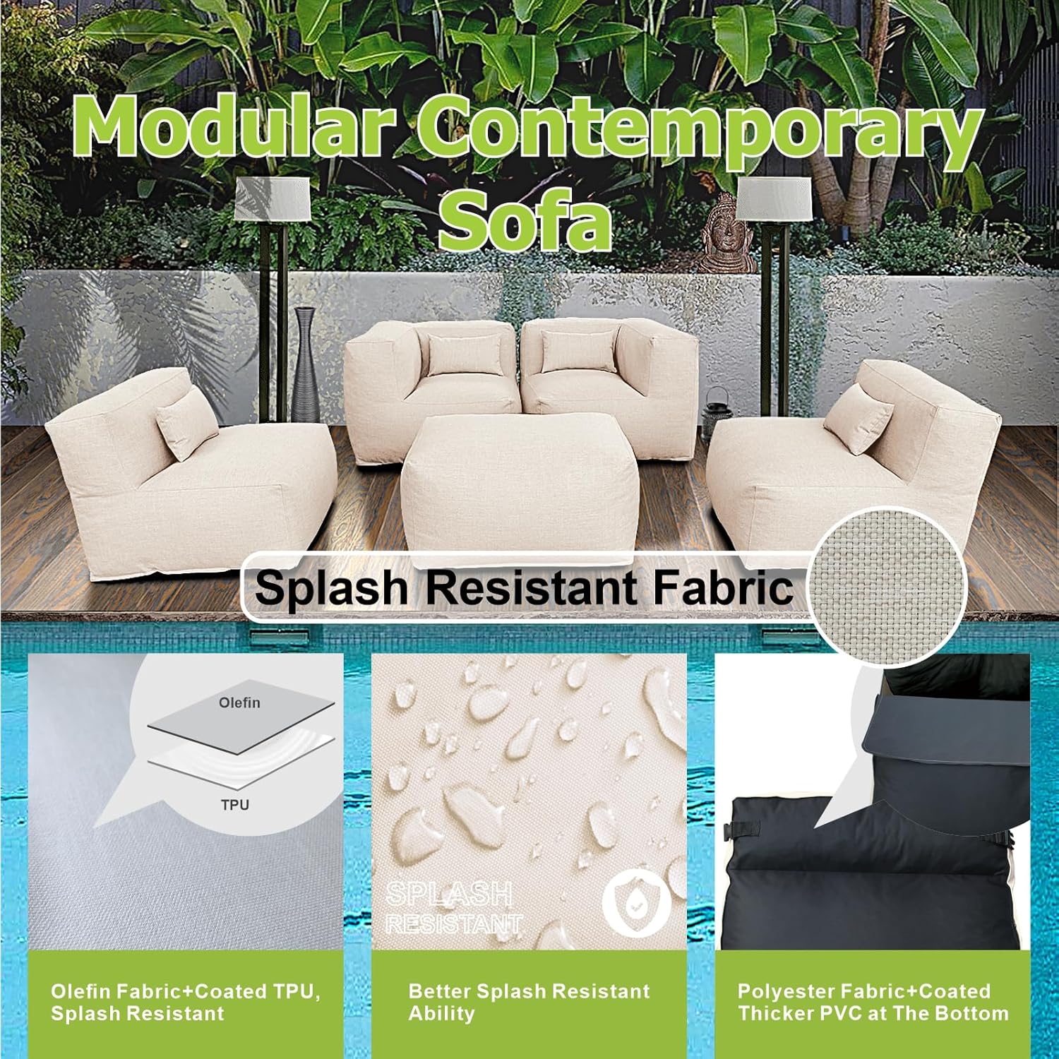 طقم أثاث فناء، كراسي بين باج،  - مراجعة Outdoor Daybed Furniture وسعره