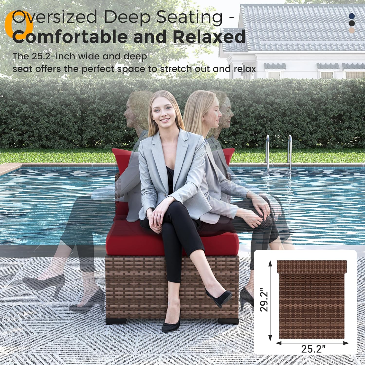 طقم أريكة من 8 قطع مصنوع من ال - مراجعة Outdoor Furniture Fire Pit وسعره