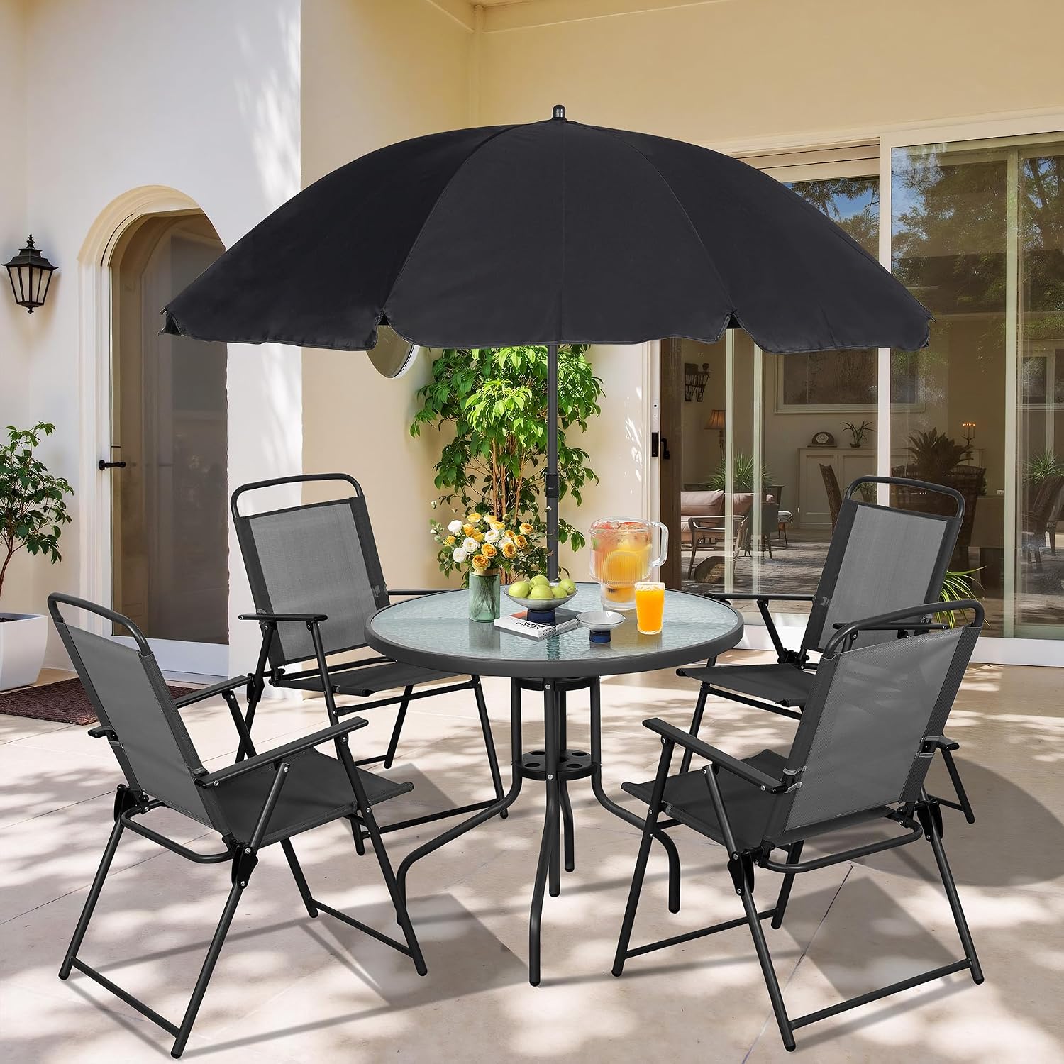 طقم طعام معدني للفناء الخارجي  - مراجعة Outdoor Furniture Polywood وسعره