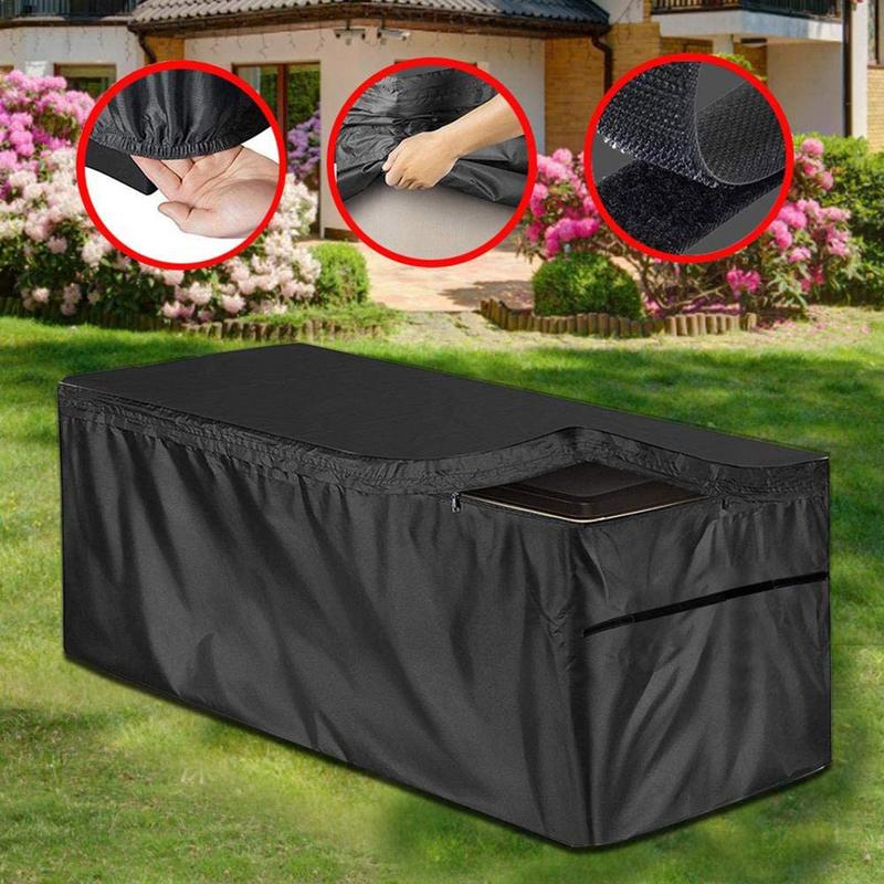 مقاوم للماء حديقة غطاء صندوق ت - مراجعة Outdoor Furniture Black وسعره