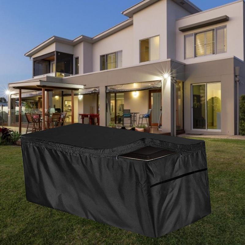 مقاوم للماء حديقة غطاء صندوق ت - مراجعة Outdoor Furniture Black وسعره