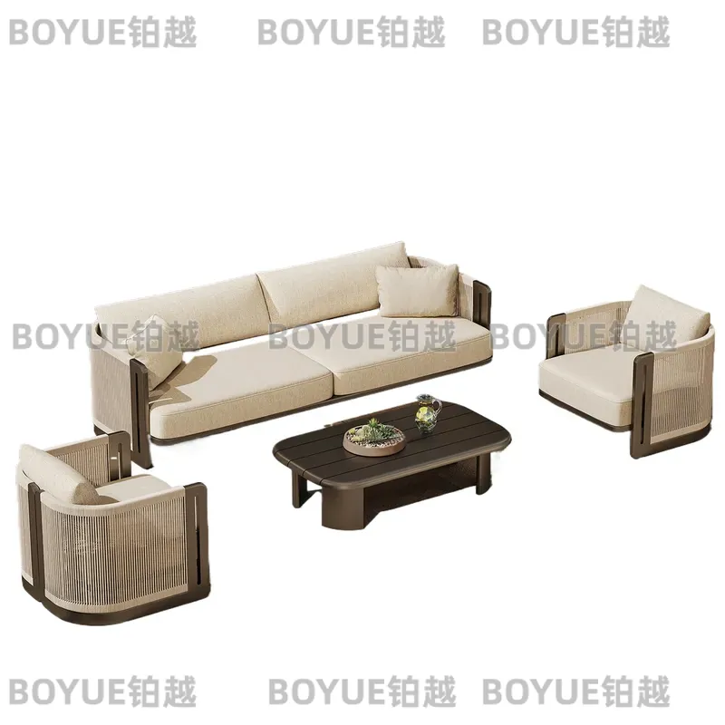 طقم أريكة خارجية من الراتان مع - مراجعة Rattan Lounge Set وسعره