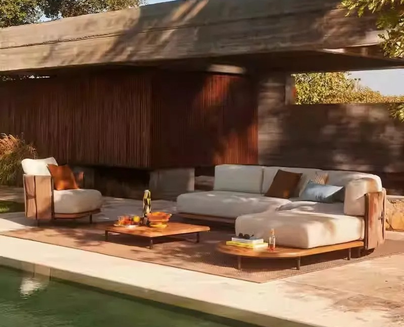 أريكة خارجية من الروطان بتصميم - مراجعة Outdoor Furniture Designer وسعره