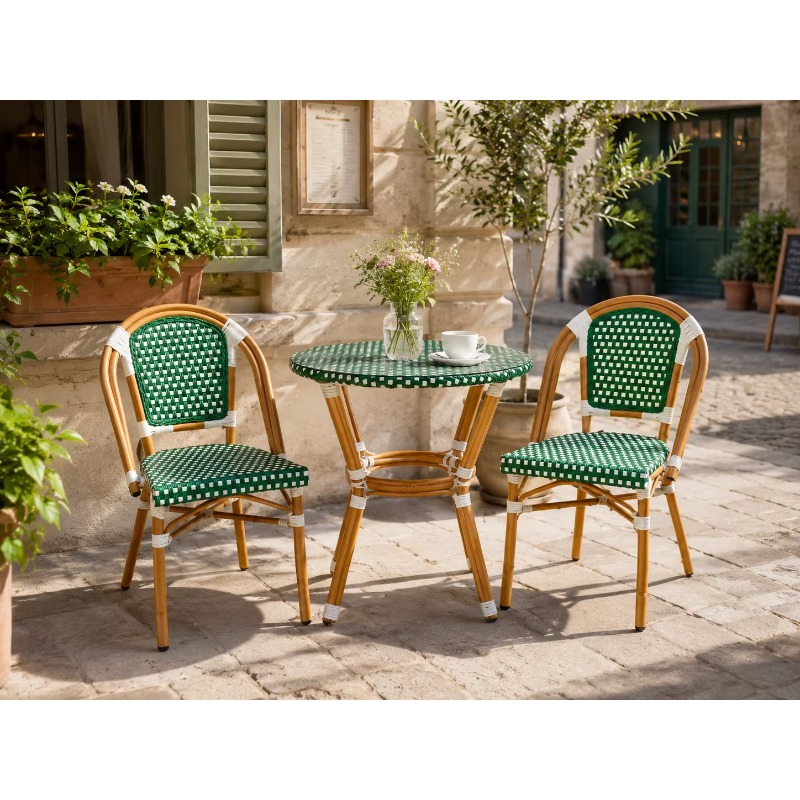 طاولة وكراسي بسترو فرنسية عصري - مراجعة Outdoor Furniture Warehouse وسعره