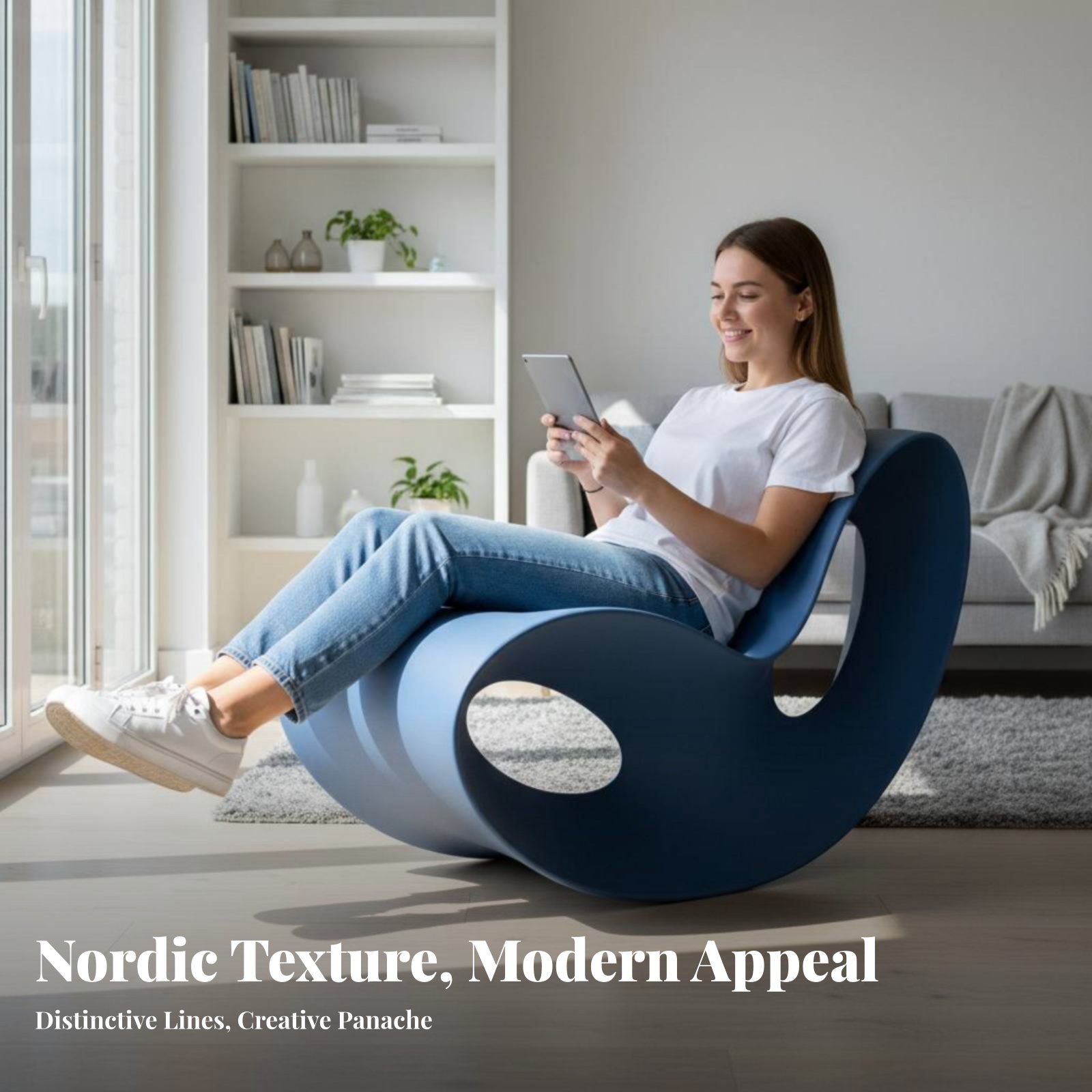 كرسي هزاز بقاعدة على شكل زلاجة - مراجعة Outdoor Furniture Upholstery وسعره