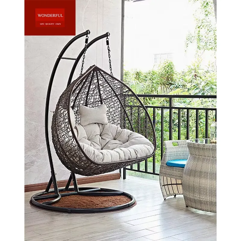 كرسي معلق مزدوج المقعد من الرو - مراجعة Hanging Egg Chair وسعره
