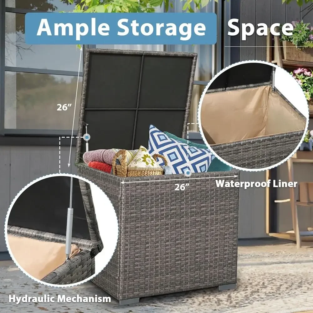 طقم أثاث فناء من 8 قطع مع طاول - مراجعة Outdoor Furniture Fire Pit وسعره