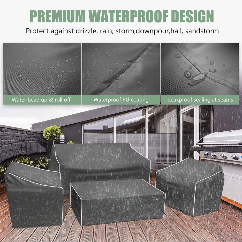 أغطية أثاث الفناء، مجموعة من 4 - مراجعة Outdoor Furniture Waterproof وسعره