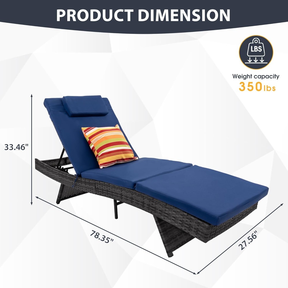 طقم كراسي استلقاء من قطعتين، ك - مراجعة Rattan Lounge Set وسعره