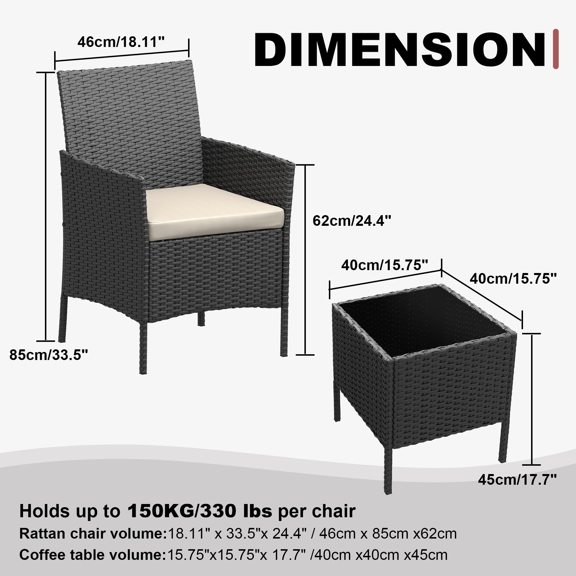 طقم أثاث خارجي من 3 قطع، كرسي  - مراجعة Outdoor Furniture Upholstery وسعره