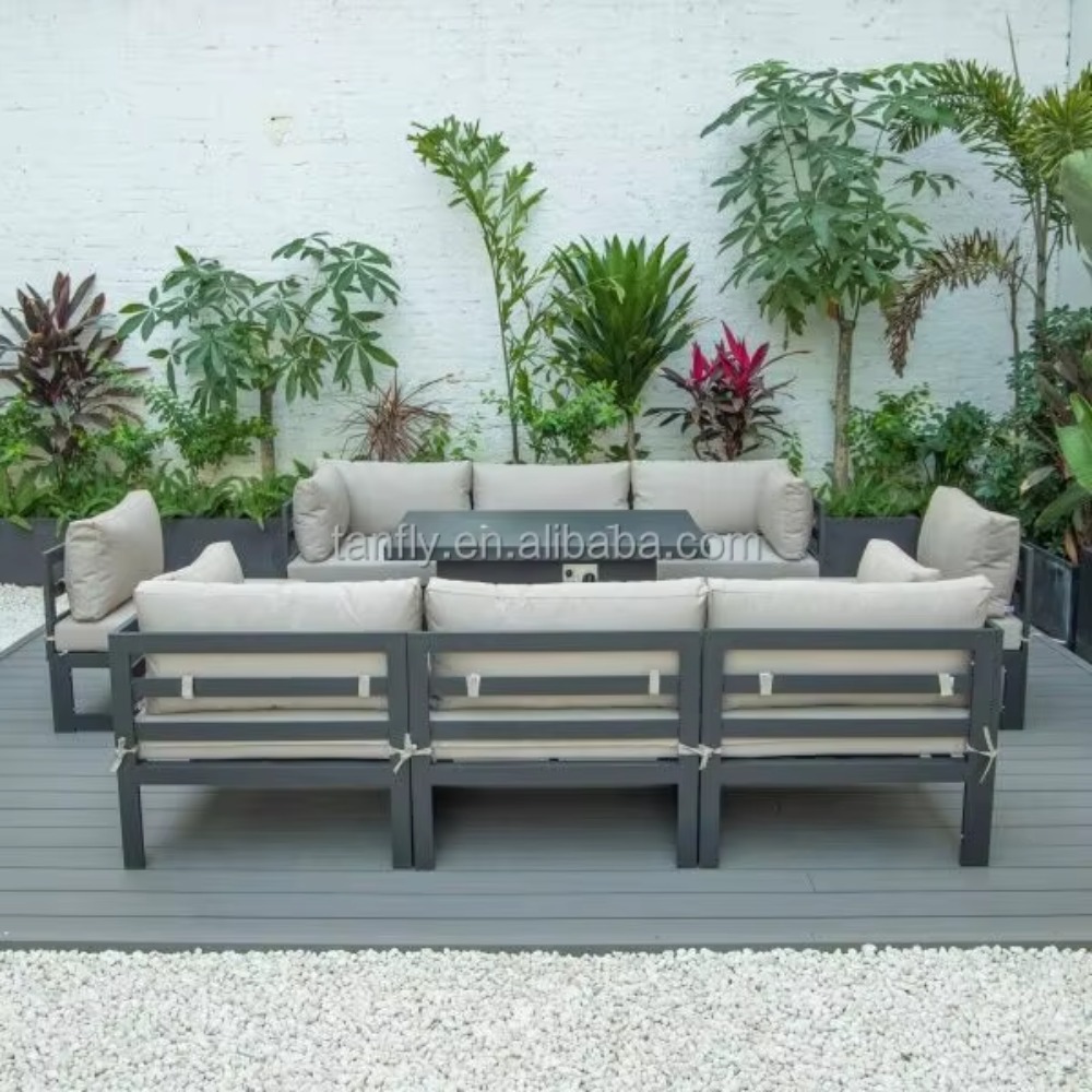طقم أثاث خارجي للفنادق والفلل، - مراجعة Outdoor Furniture Fire Pit وسعره