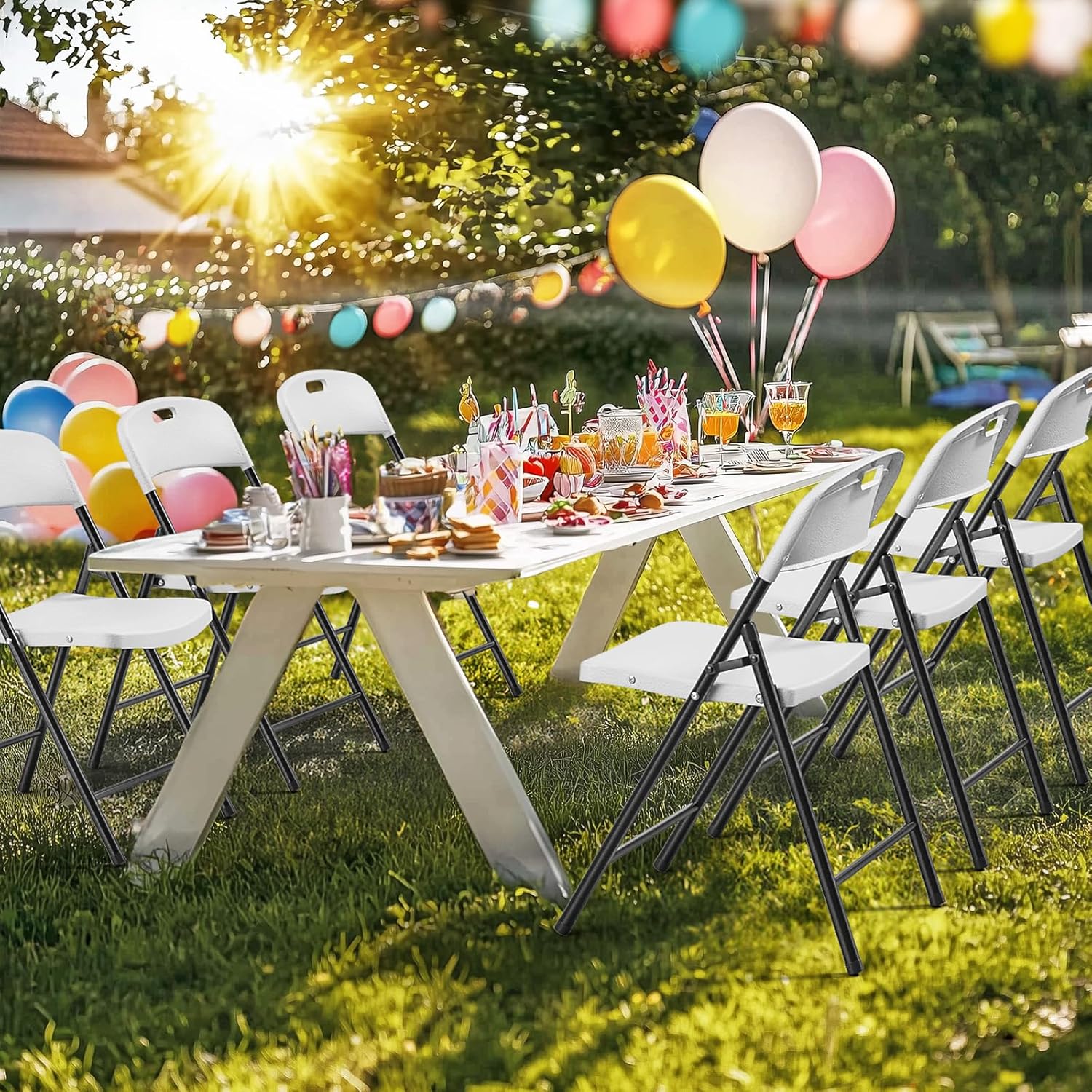 مجموعة من 10 كراسي بلاستيكية ب - مراجعة Outdoor Furniture Polywood وسعره