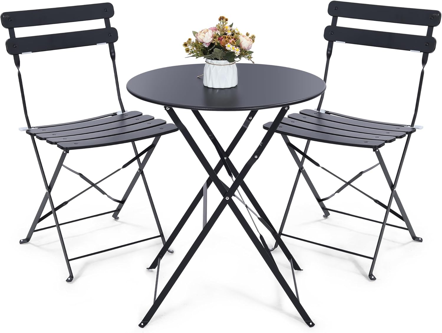 طقم بيسترو خارجي قابل للطي من  - مراجعة Outdoor Furniture Black وسعره