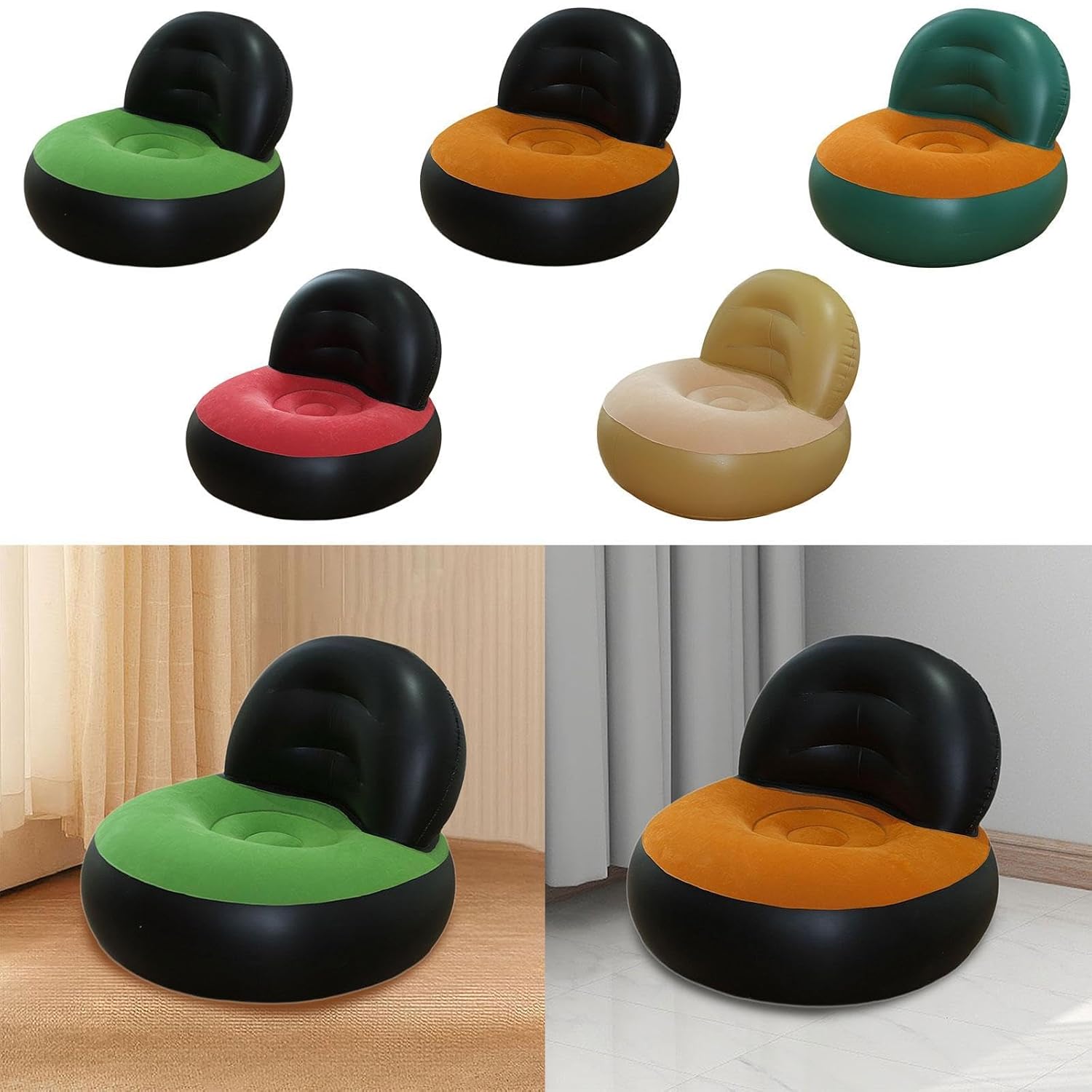 أريكة قابلة للنفخ PVC على شكل  - مراجعة Outdoor Furniture Green وسعره