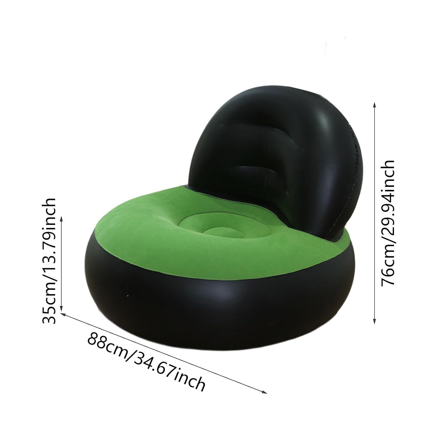 أريكة قابلة للنفخ PVC على شكل  - مراجعة Outdoor Furniture Green وسعره