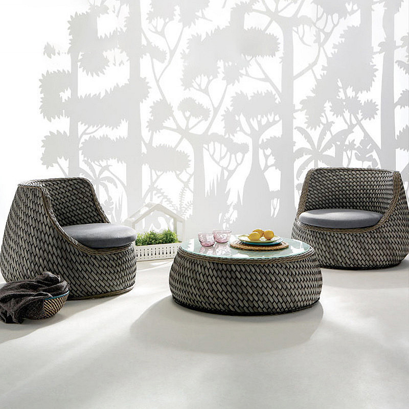 الخشب الشمال حديقة الأثاث مجمو - مراجعة Rattan Lounge Set وسعره