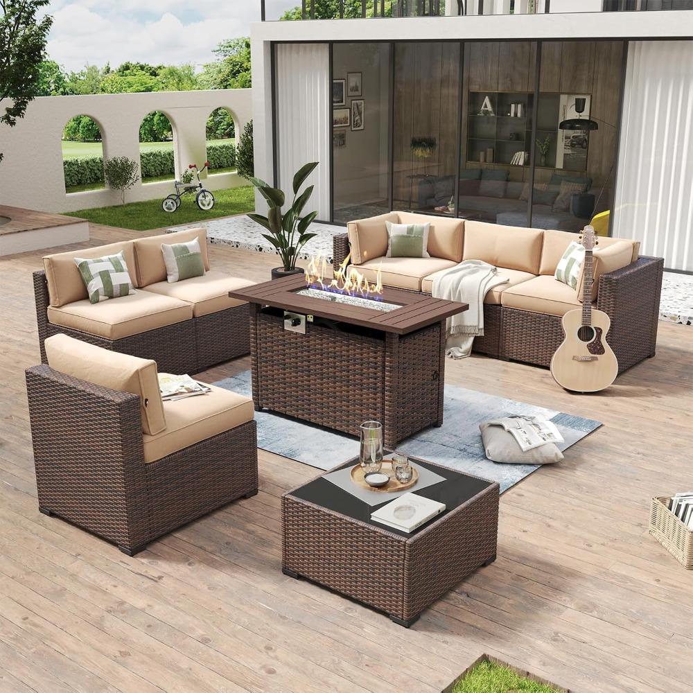 عرض حصري: طقم أثاث خارجي مكون  - مراجعة Outdoor Furniture Fire Pit وسعره