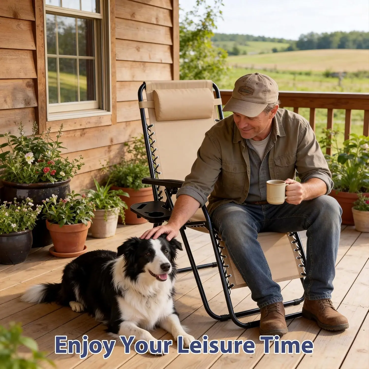 مجموعة كراسي استرخاء بدون جاذب - مراجعة Outdoor Furniture Polywood وسعره
