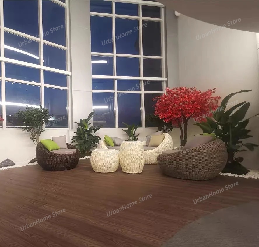 أثاث حدائق عصري، طقم أريكة من  - مراجعة Rattan Lounge Set وسعره